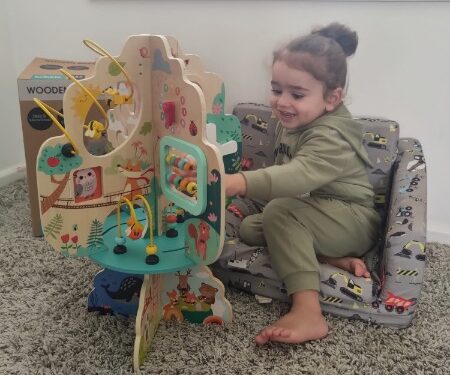 From Struggles to Smiles: Bubble Wooden Tree Delights Young Boy From Struggles to Smiles: Bubble Wooden Tree Delights Young Boy